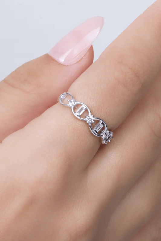 Adjustable fashion ring for women-Zircon (0129) Ring