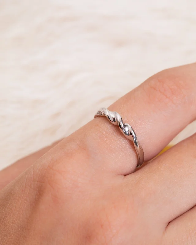 Infinity ring for women-Braided Ring