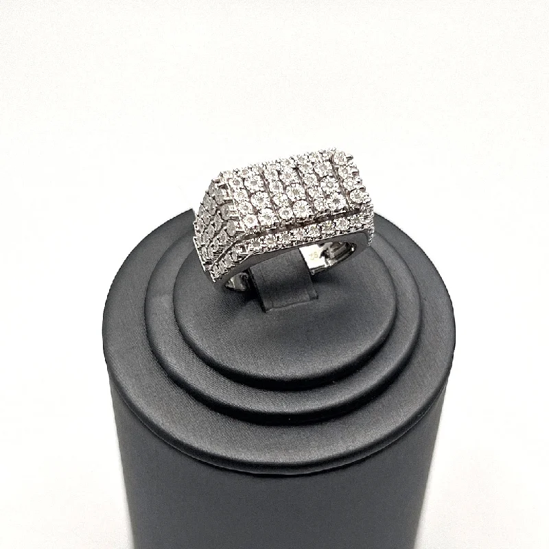 Infinity ring for women-925 MENS DIAMOND RING