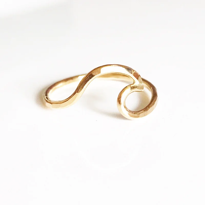 Unique ring for women-Wave ring  (R101)